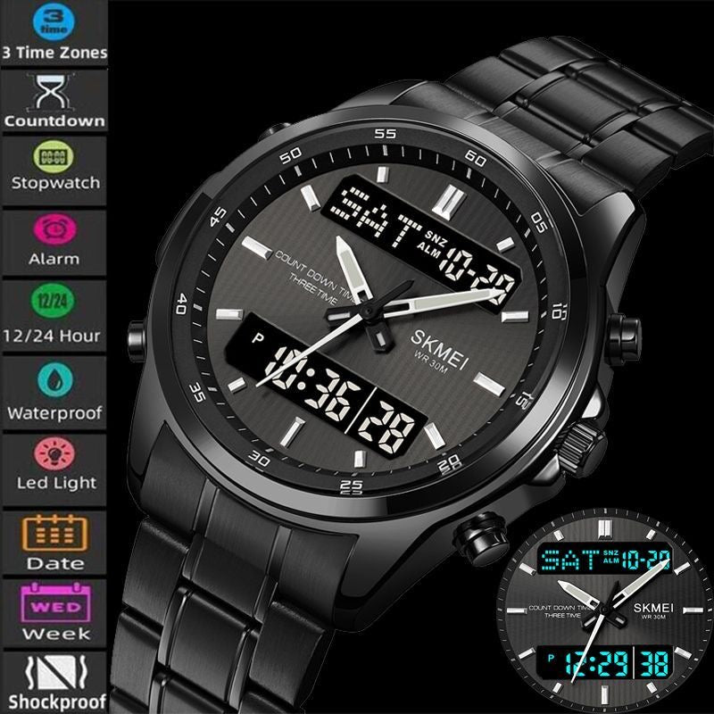 MONTRE SKMEI POUR HOMME NOIR