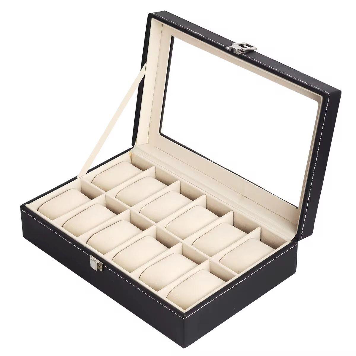 COFFRET DE RANGEMENT POUR MONTRES / 12 PIECES