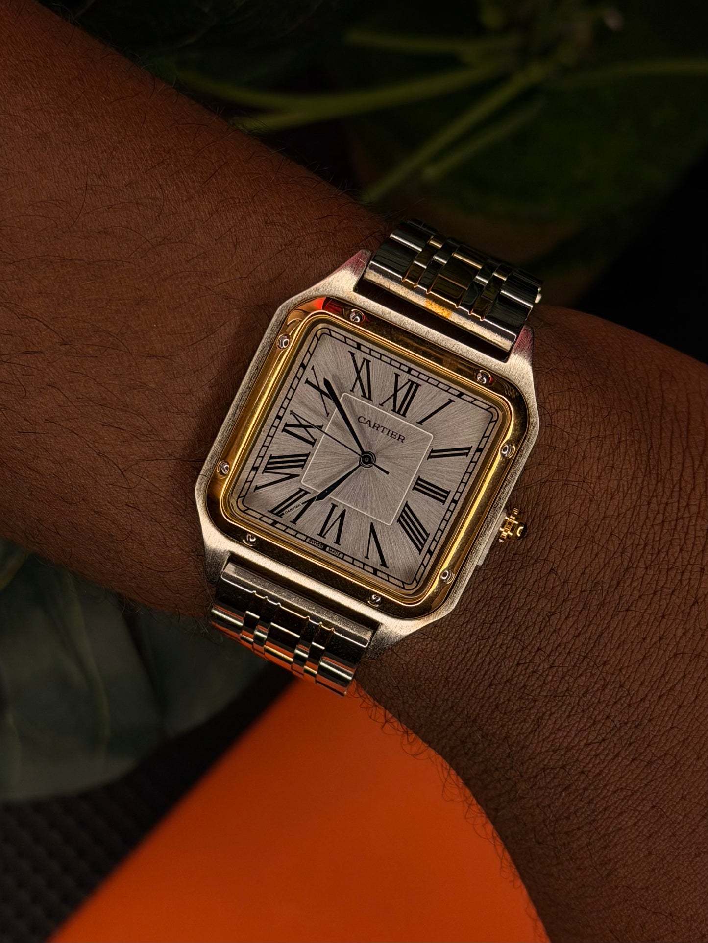 MONTRE CARTIER SANTOS CUIR