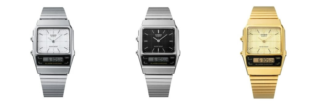 MONTRE CASIO ARGENT BLACK AQ-800E