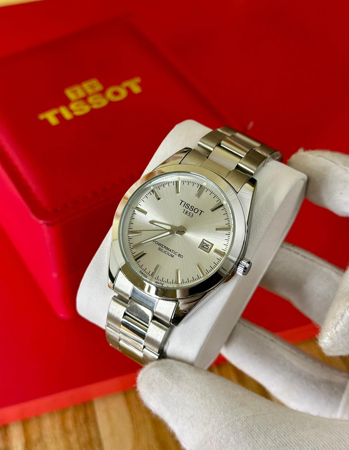 MONTRE TISSOT GENTLMAN HOMME  FULL ARGENT