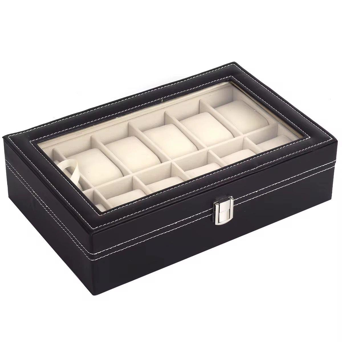 COFFRET DE RANGEMENT POUR MONTRES / 12 PIECES