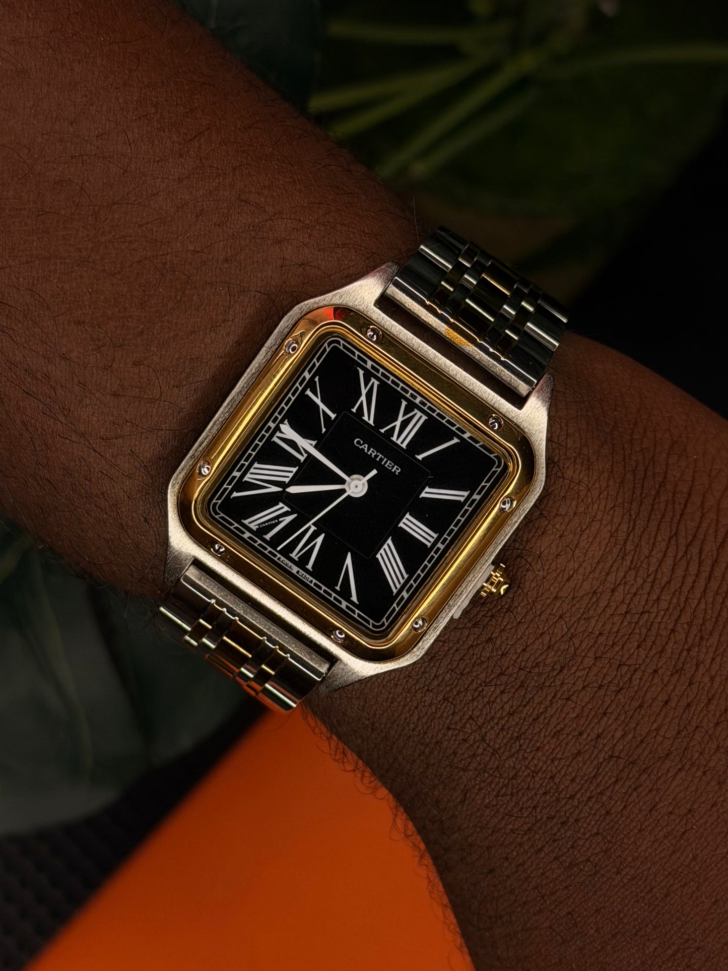 MONTRE CARTIER SANTOS CUIR