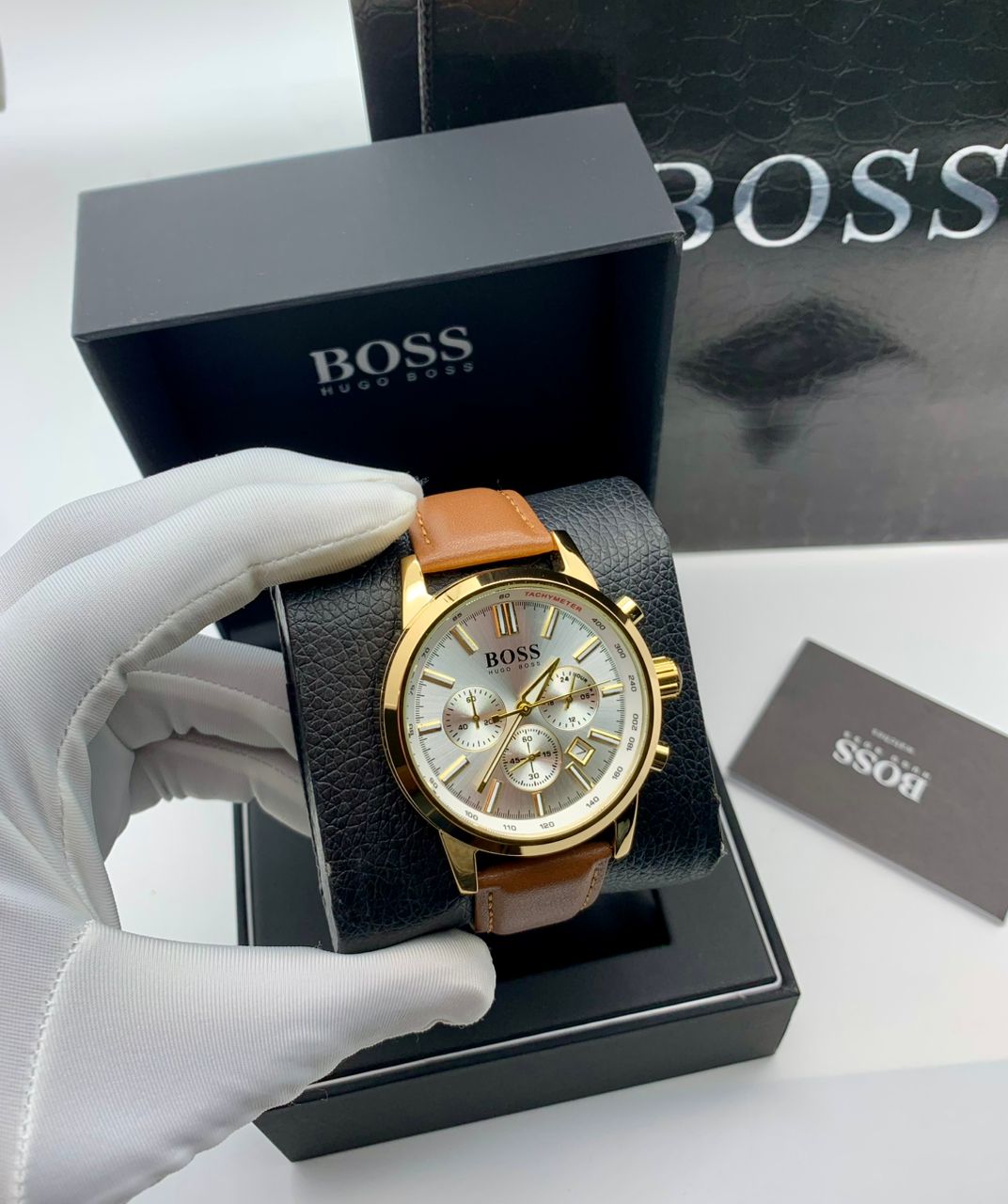 Montre Boss Cuir Homme